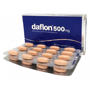 DAFLON 500 MG ( DIOSMIN 90% + HESPERIDIN 10% ) 30 FILM-COATED TABLETS